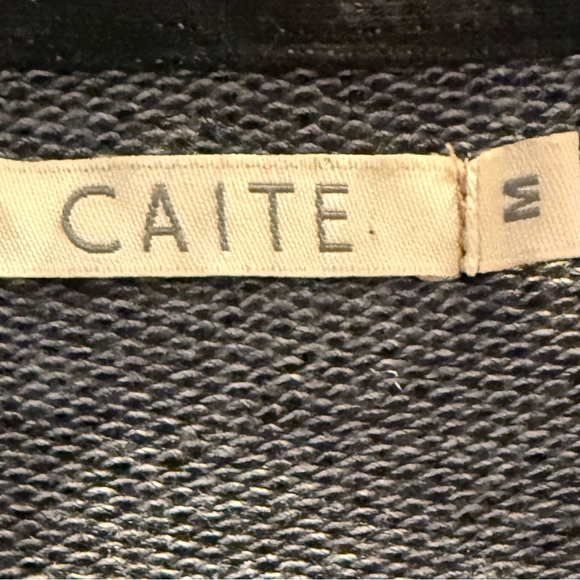 Caite Anthropologie Floral Embroidered Knit Jacket Size Medium - Picture 7 of 7